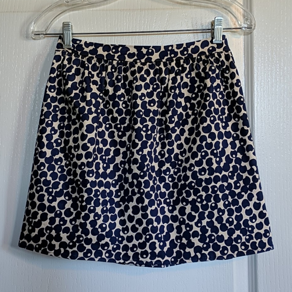 Lily White Print Skirt